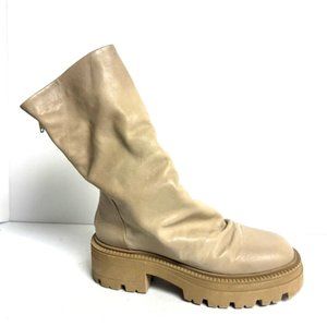 Free People Womens Emma Ruche Boot Natural Size EU38.5 M US8.5